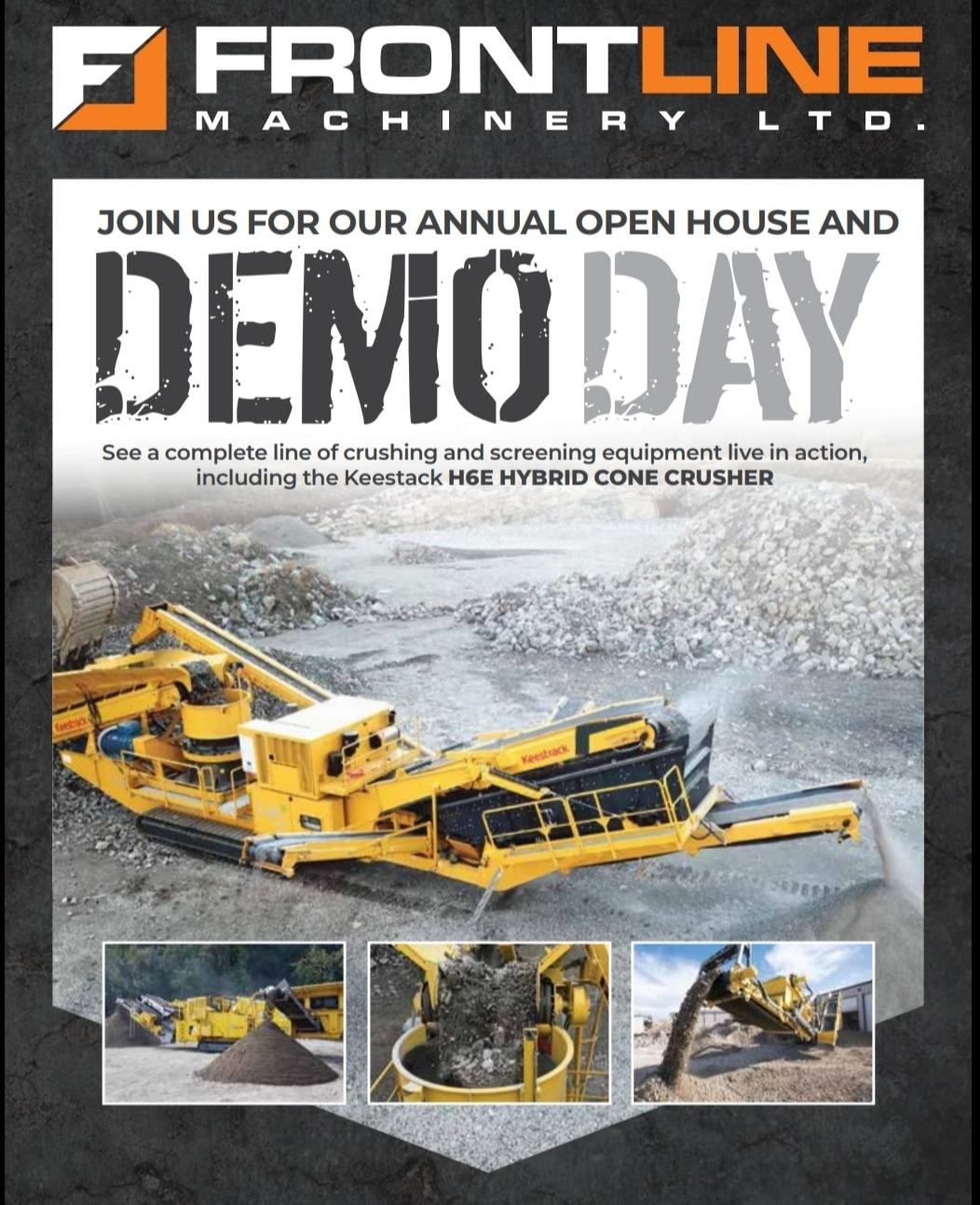 Frontline Machinery Hosts Largest Crushing And Screening Equipment